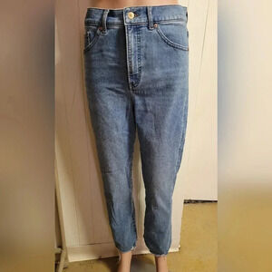 Express Super High Rise Slim Jeans Blue Denim Size 8R